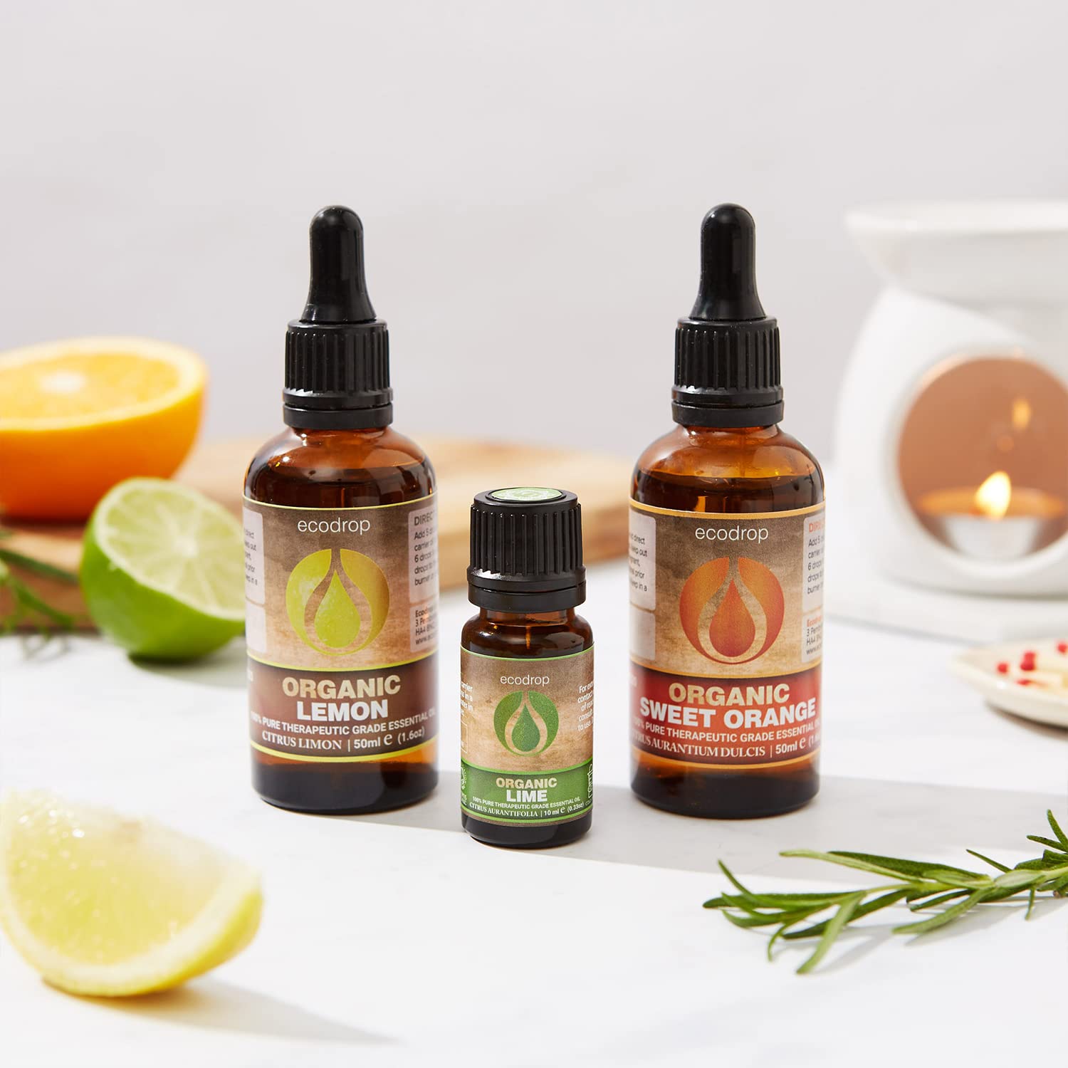Ecodrop Tea Tree Essential Oil, 10 ml | 100% Pure Organic Steam-Distilled | Melaleuca Alternifolia | Aromatherapy, Diffuser, Massage, Bath, Soap & Candle Making | Australian Fresh Aroma