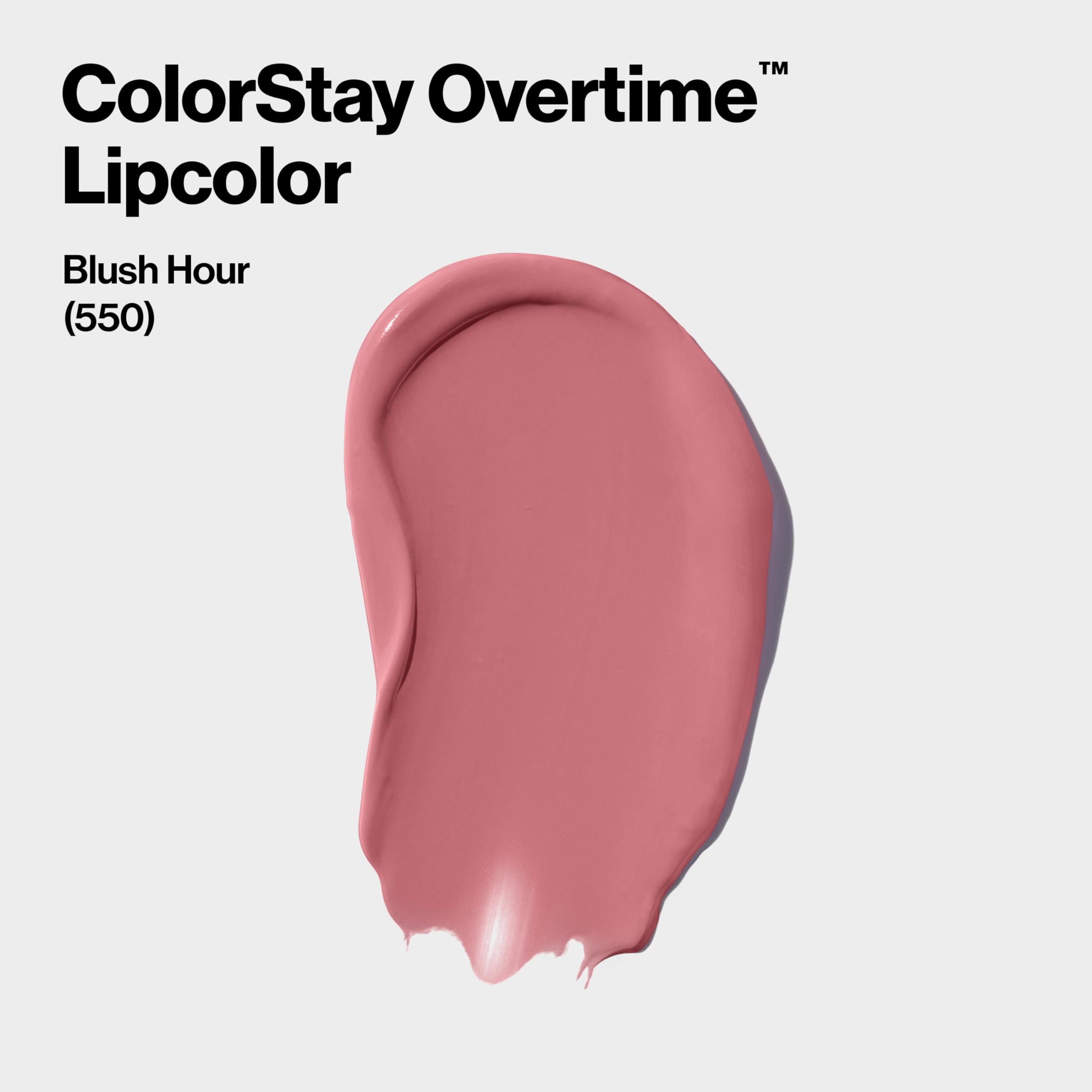 Revlon Liquid Lipstick with Clear Lip Gloss, ColorStay Overtime Lipcolor, Dual Ended with Vitamin E, 370 Everlasting Rum, 0.07 Fl Oz