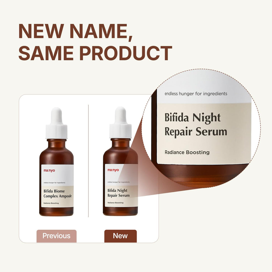 MANYO Bifida Biome Complex Ampoule Serum, Night Serum, Skin Rejuvenating and Skin Barrier Repair, Glow Skin, Anti-aging, Korean Skincare 1.7 fl oz (50ml) Halalzen