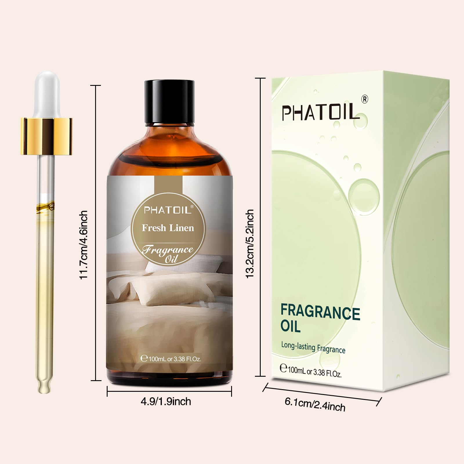 PHATOIL Coconut & Vanilla Fragrance Oils for Aromatherapy, Essential Oils for Diffusers for Home, Premium Quality Coconut & Vanilla Fragrance Essential Oil, Perfect for Diffuser, Relaxation - 100ml