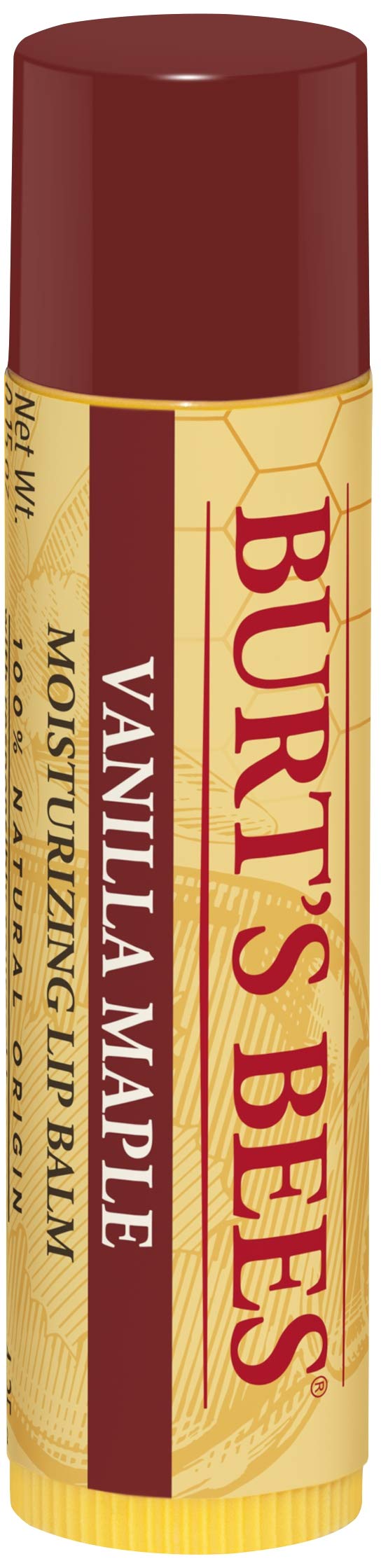 Burt's Bees Lip Balm Pomegranate, Moisturising Lip Balm With Beeswax & Vitamin E, 100% Natural Origin, 4.25g Halalzen