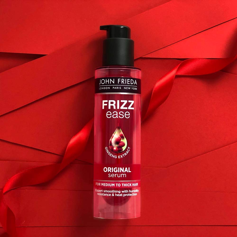 John Frieda Frizz Ease Original Serum 50ml, Hydrating Anti-Frizz Serum for Medium to Thick Hair