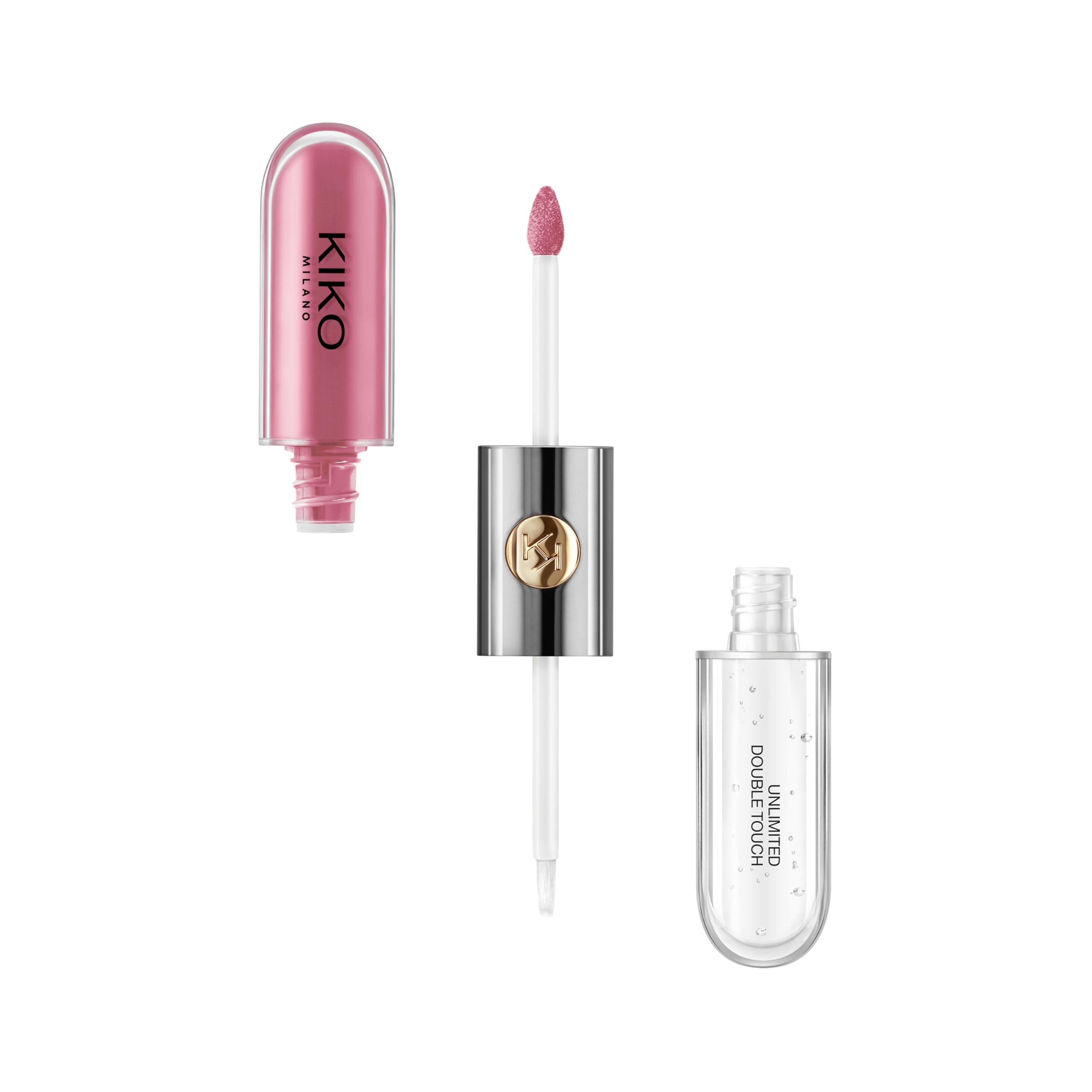 KIKO Milano Unlimited Double Touch 120, Liquid Lipstick With A Bright Finish In A Two-Step Application. Lasts Up To 12 Hours. No-Transfer Base Colour Halalzen