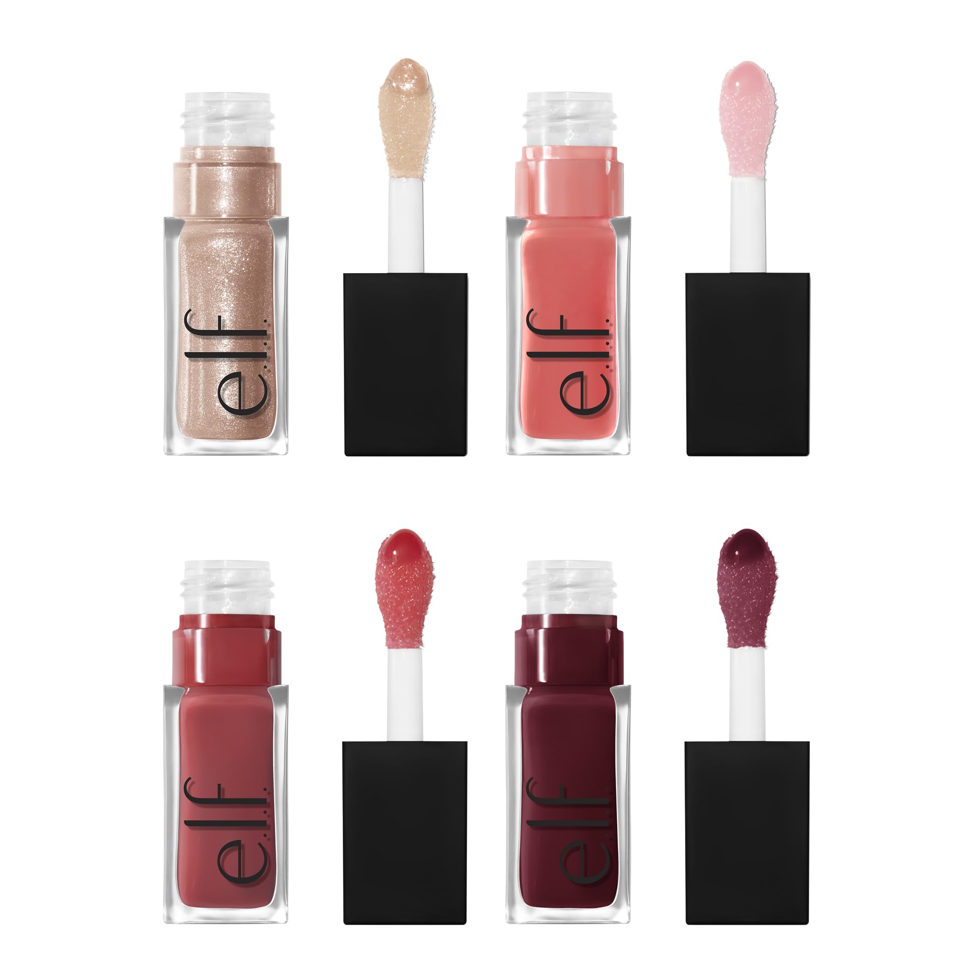 e.l.f. Glow Reviver Lip Oil, Nourishing Tinted Lip Oil For A High-Shine Finish, Infused With apricot Oil, Vegan & Cruelty-Free, It's Giving Guava