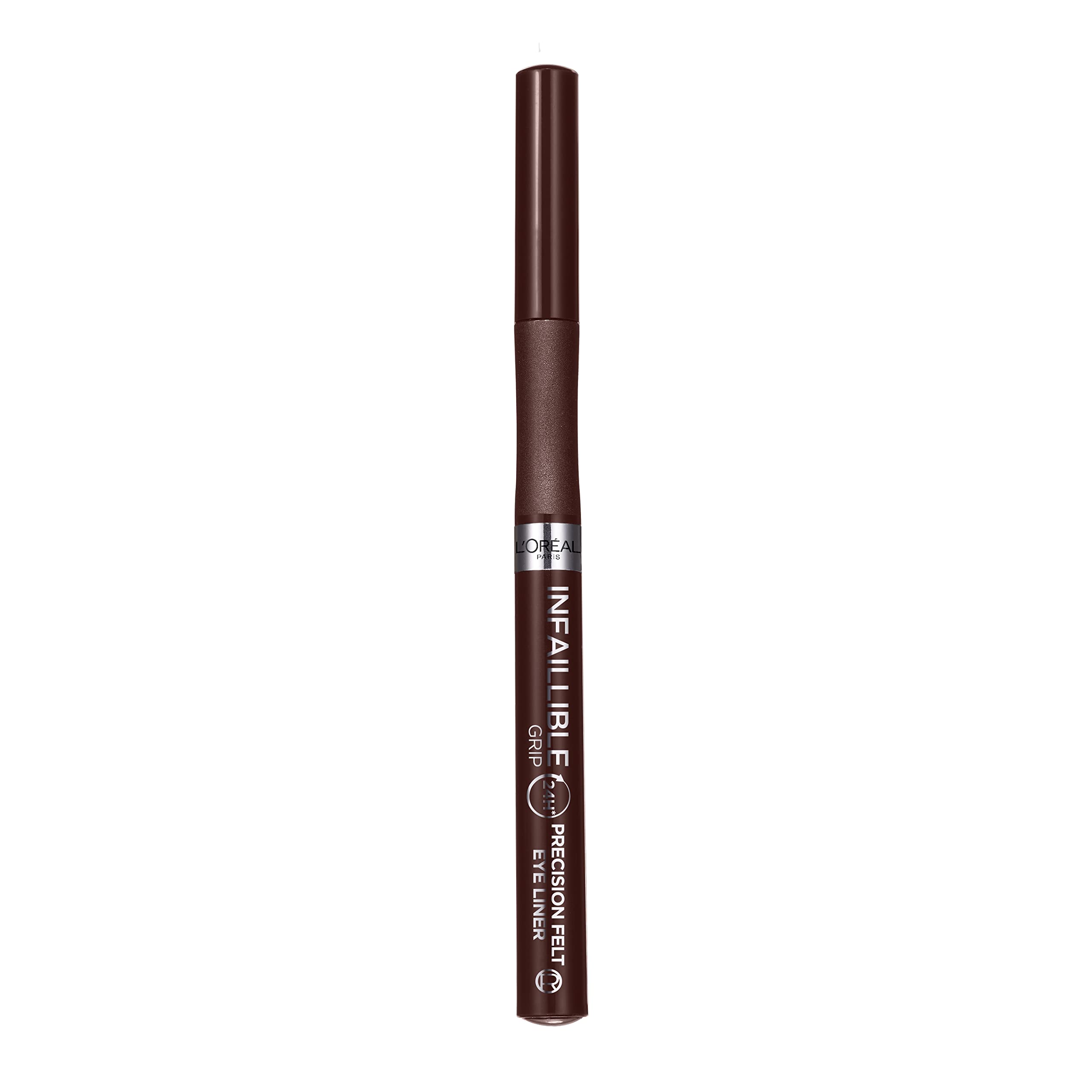 L'Oréal Paris Infallible Precision Felt Eyeliner with 0.4mm Ultra-Fine Tip for Intense Colour Pay-Off, 27H Longwear Waterproof and Rub-Proof Formula, Eyeliner Black Halalzen