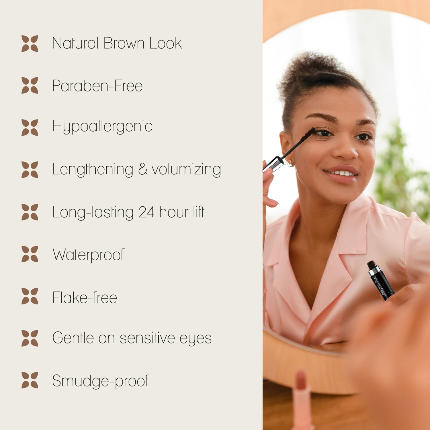 Poppy Austin - Vegan Mascara Black Volume And Length Waterproof - Gentle, Hypoallergenic Volumising Mascara, Organic & Cruelty Free All Natural Organic For Sensitive Eyes (9 Gram) Halalzen