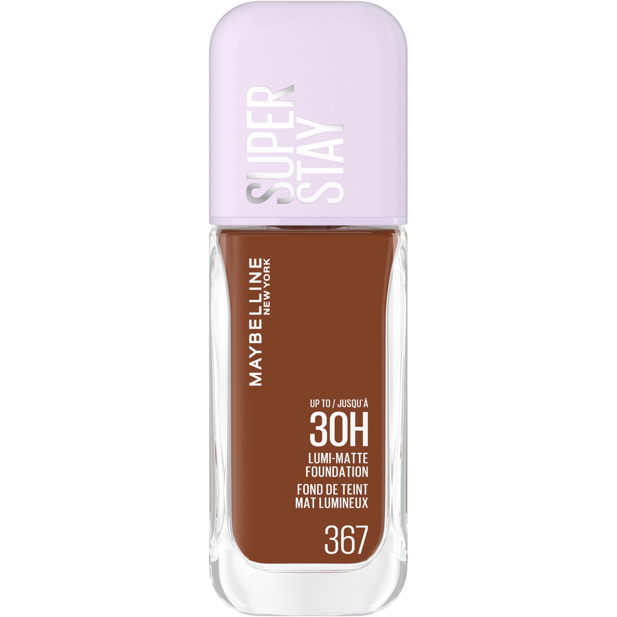 Maybelline New York Super Stay up to 30HR Lumi-Matte Foundation, Medium-Full Coverage, Vegan Formula*, Amino Acids, Niacinamide, Vitamin E, All Day Wear - Shade: 118 Halalzen