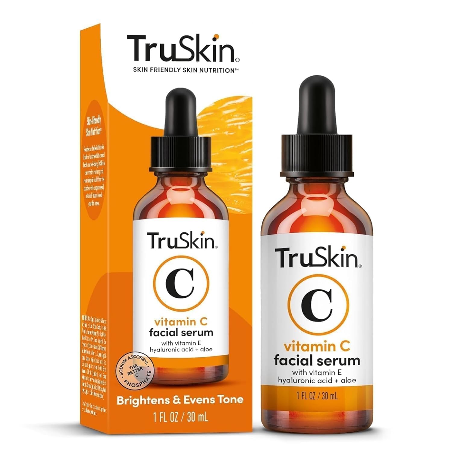 TruSkin Vitamin C Serum for Face – Anti Aging Face Serum with Vitamin C, Hyaluronic Acid, Vitamin E – Brightening Serum for Dark Spots, Even Skin Tone, Eye Area, Fine Lines & Wrinkles, 1 Fl Oz 30ml Halalzen