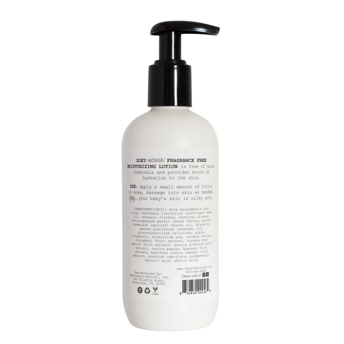 Zoey Naturals Sweet Citrus Baby Lotion - Enriched with Shea, Apricot Oil, Aloe & Avocado - Soothes & Moisturizes with Orange & Pomegranate - Gentle for Eczema Skin, Made in USA Halalzen