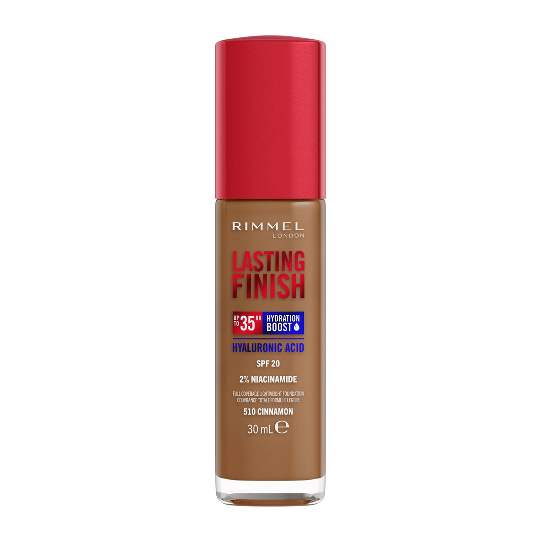 Rimmel Lasting Finish 35Hr Foundation 200 Soft Beige, Full Coverage, Hydrating, SPF20, Hyaluronic Acid, Vitamin E, 2% Niacinamide, All Day Wear, Vegan, Cruelty Free Halalzen