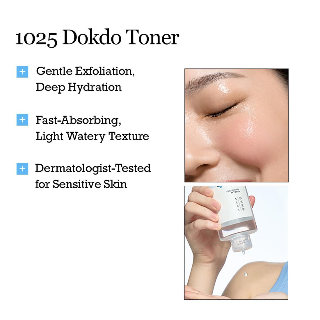 ROUND LAB 1025 Dokdo Toner (200ml), Oil Control and Reduces Excess Sebum, Gentle Exfoliating Facial Toner, Deep Sea Water for Moisturization, Soft Finish Without Stickiness, Korean Skin Care