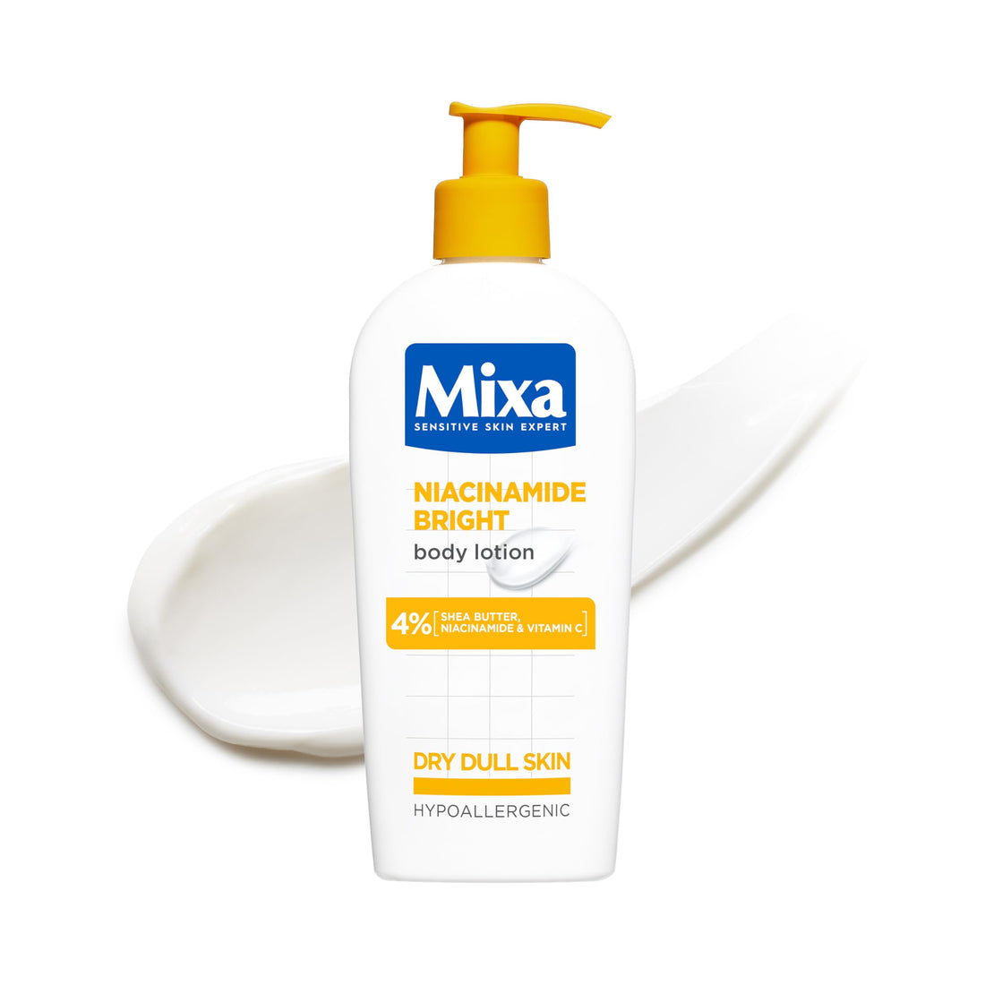 Mixa Cream, Niacinamide Bright Moisturizing Anti-Dark Spot Cream, Body Care Dark Spot Corrector for Uneven Tone, with 9% Niacinamide, Shea Butter & Vitamin C, 400ml