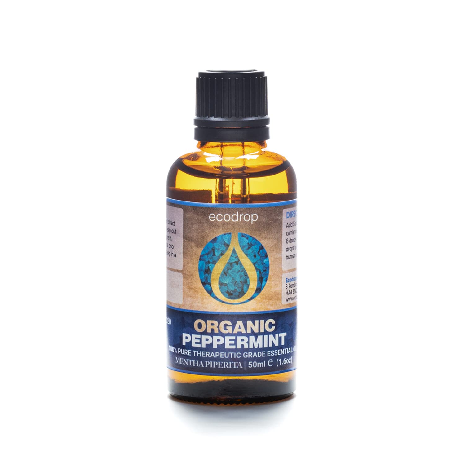 Ecodrop Tea Tree Essential Oil, 10 ml | 100% Pure Organic Steam-Distilled | Melaleuca Alternifolia | Aromatherapy, Diffuser, Massage, Bath, Soap & Candle Making | Australian Fresh Aroma