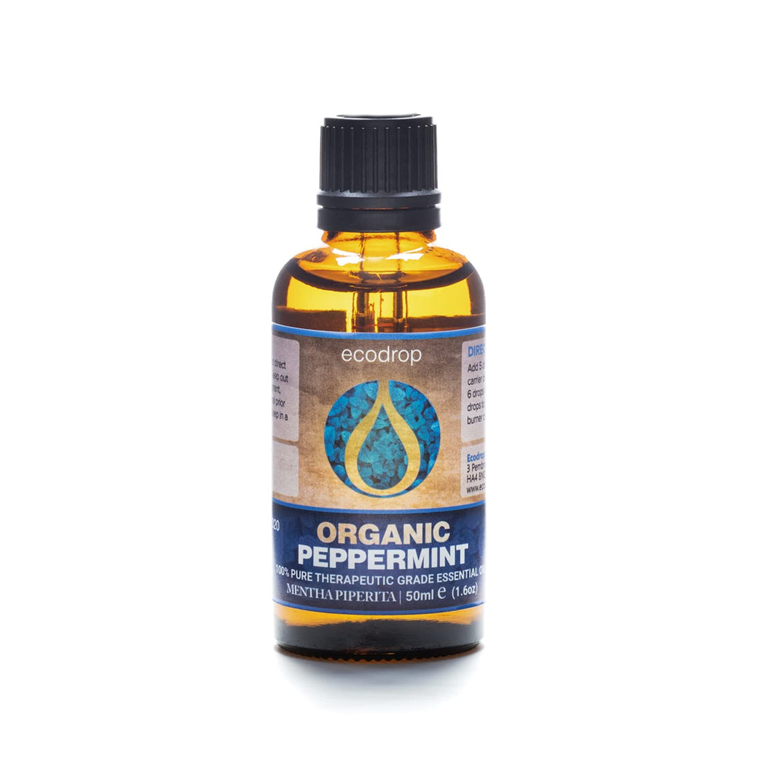 Ecodrop Tea Tree Essential Oil, 10 ml | 100% Pure Organic Steam-Distilled | Melaleuca Alternifolia | Aromatherapy, Diffuser, Massage, Bath, Soap & Candle Making | Australian Fresh Aroma