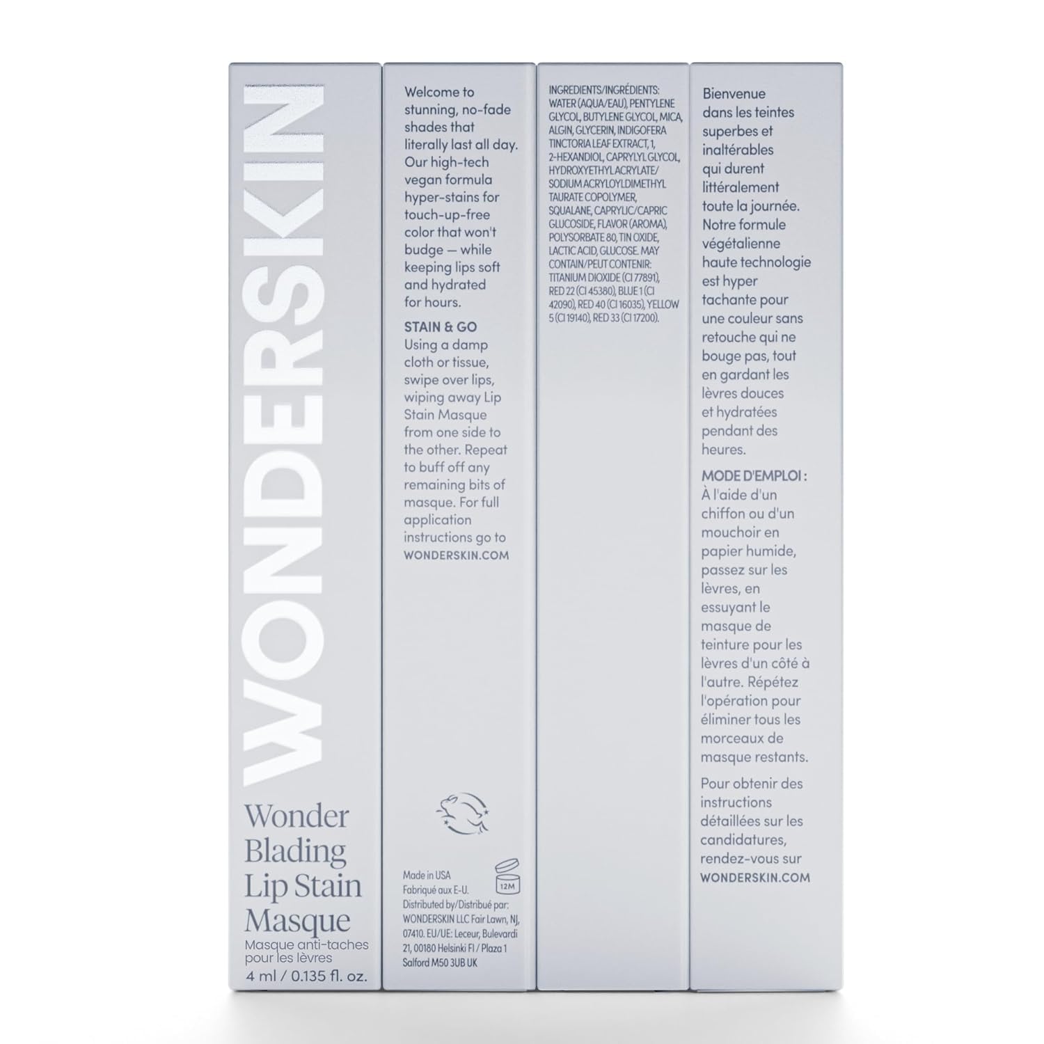 Wonderskin Wonder Blading All Day Lip Stain Peel Off Masque - Long Lasting, Waterproof and Transfer Proof Pink Lip Tint, Matte Finish Peel Off Makeup (First Kiss Masque) Halalzen