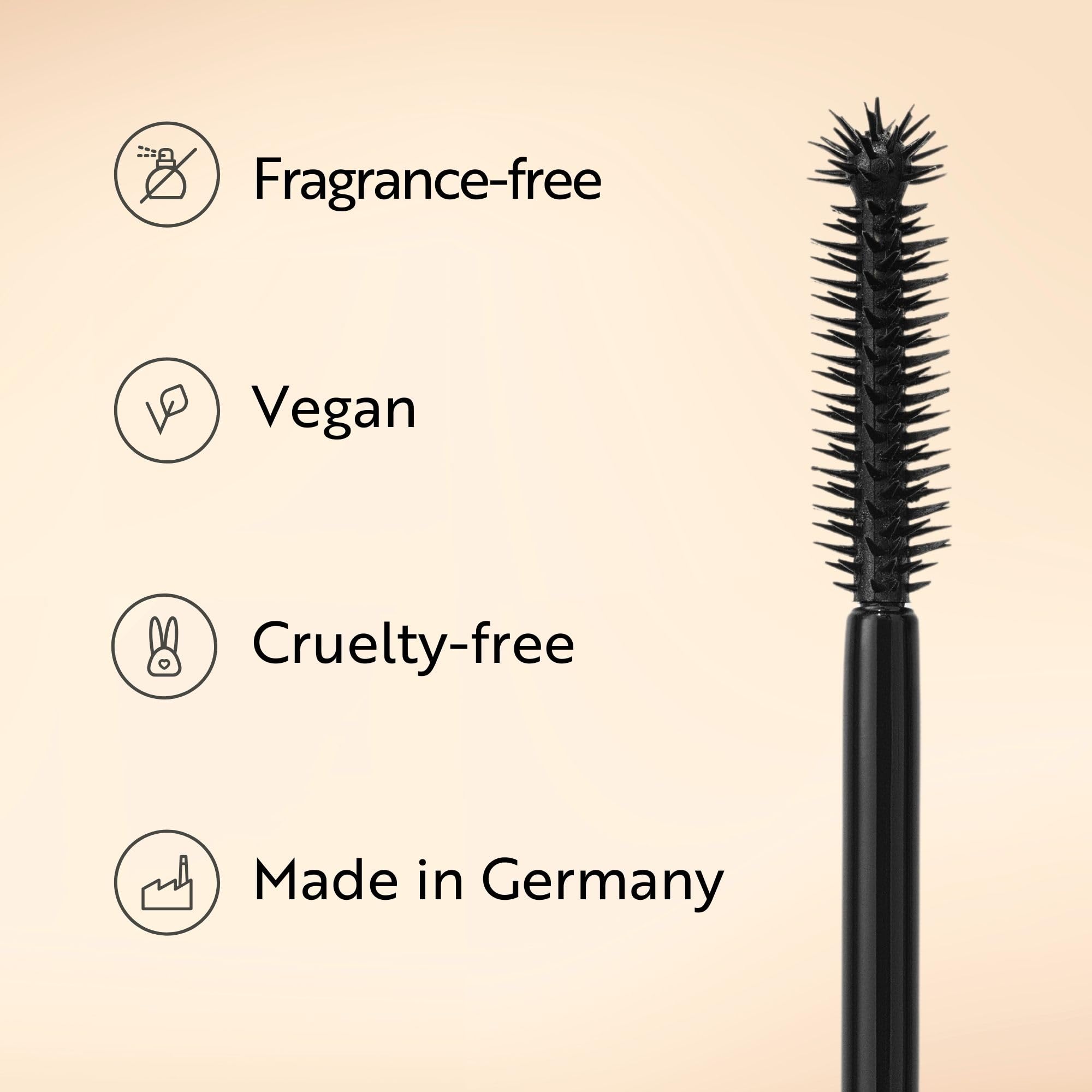 M. Asam MAGIC FINISH Grow & Tint Mascara Deep Black (12ml) – Mascara with Growth Serum & Tint Effect, Lash Care for More Length & Volume, For Defined & Naturally Darker Lashes, Vegan Halalzen