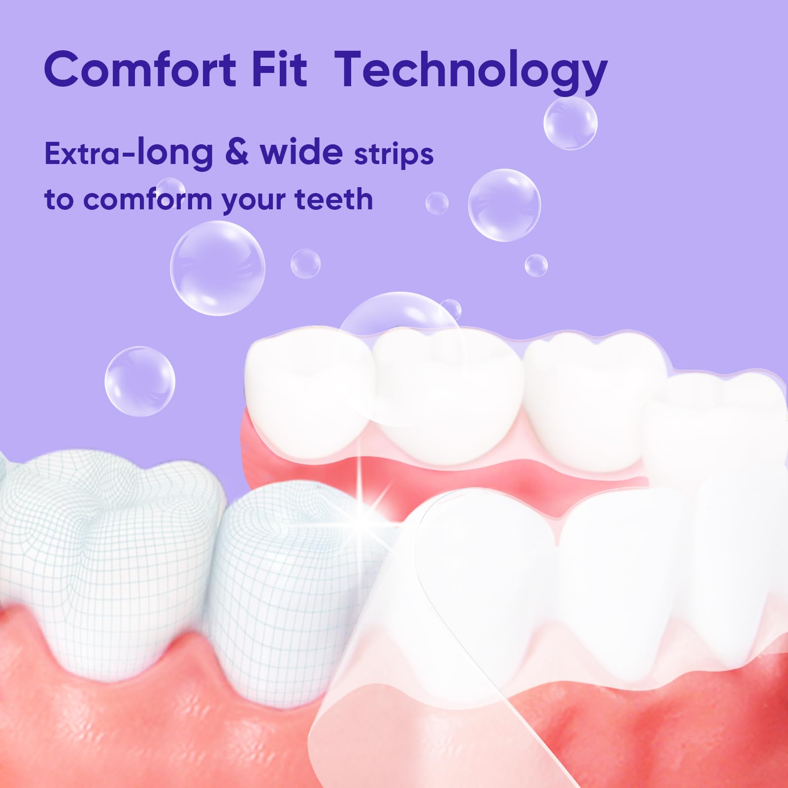 MySmile Teeth Whitening Kit, 28 Non-Sensitive Teeth Whitening Strips, Deluxe Teeth Whitener Dental Grade Tooth Whitening Strips for Home, Travel, 10 min Fast Result for Beautiful White Smile