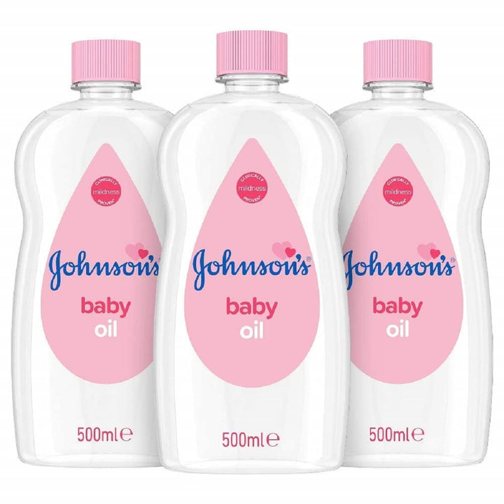 Johnson's Baby Oil (1 x 100ml), Gently Hydrates Delicate Skin, Locks In Moisture, Hypoallergenic Baby Oil Free From Dyes, Parabens, Phthalates and Alcohol, Moisturiser For The Whole Family Halalzen