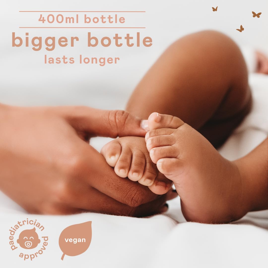 Nala's Baby Body Lotion | Award-winning | 99% Natural | Dermatologically-tested and Paediatrician-approved | Nourishing Blend of Soothing Oat and Coconut Oil | Vegan | 400ml | Nalas Baby Halalzen