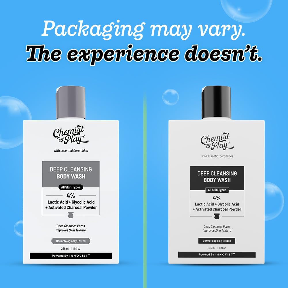 Chemist at Play Brightening Body Wash | Alpha Arbutin & Vitamin C | Fades Dark Spots & Evens Skin Tone | Glycolic Acid | Sulphate Free | 236ml