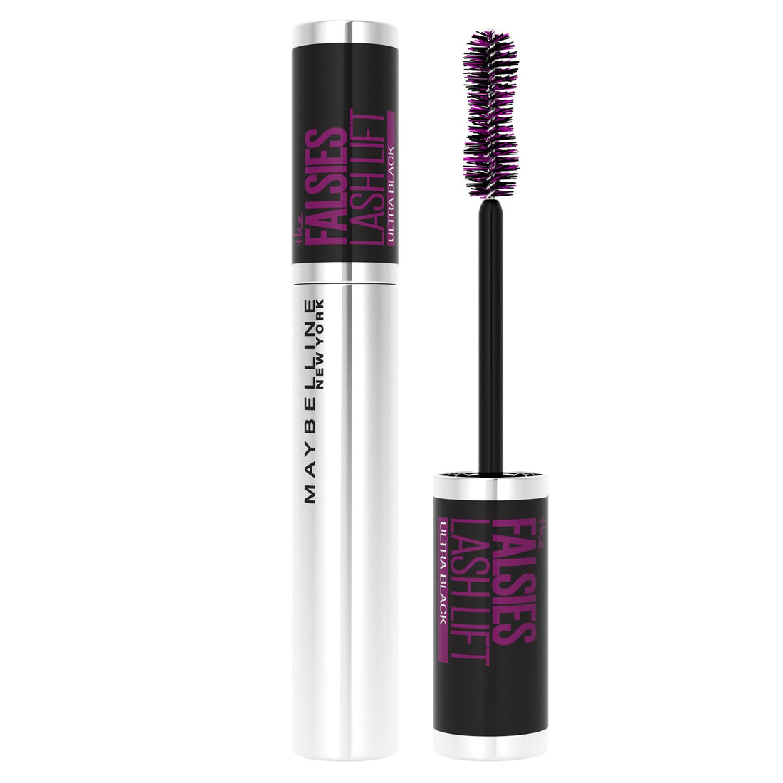 Maybelline New York The Falsies Lash Lift Intense Mascara, Double Curved Brush for More Depth and Dramatic Volumised Length That Looks Like a Professional Lash Salon Service, Ultra Black Halalzen