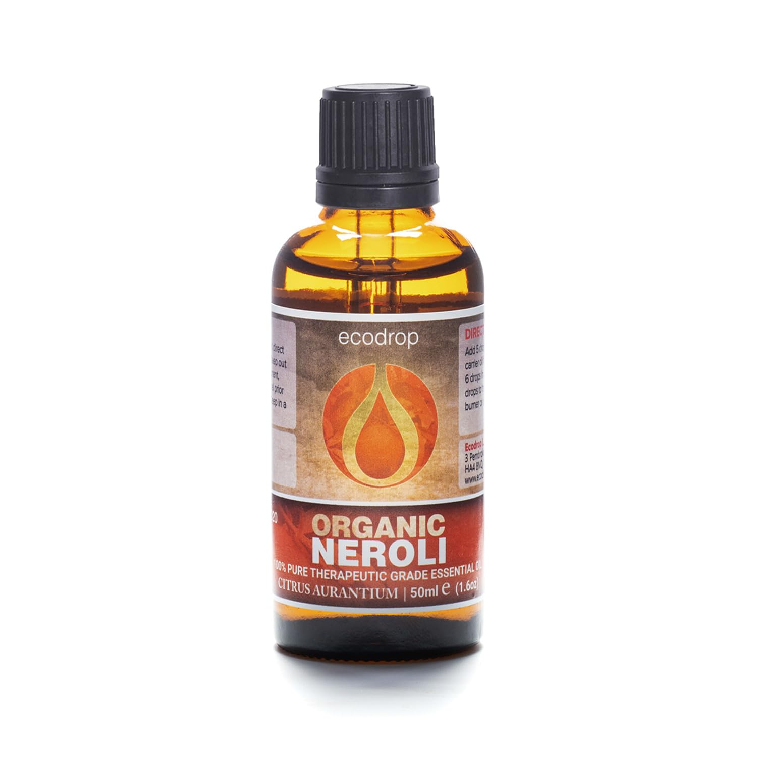 Ecodrop Tea Tree Essential Oil, 10 ml | 100% Pure Organic Steam-Distilled | Melaleuca Alternifolia | Aromatherapy, Diffuser, Massage, Bath, Soap & Candle Making | Australian Fresh Aroma