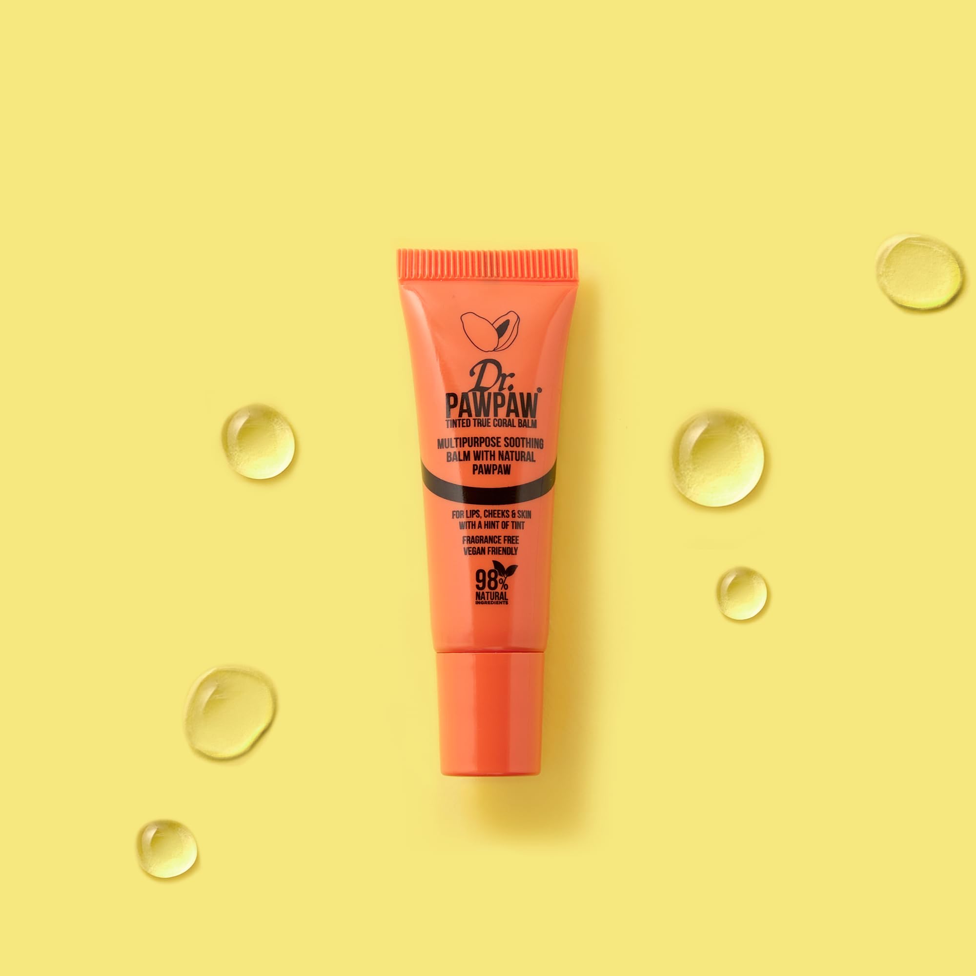 Dr.PAWPAW Overnight Lip Mask 10ml, Natural Hydrating Lip Treatment with Pawpaw Aloe Vera Olive Oil and Peptides, Vegan Balm to Smooth and Plump Lips Overnight Halalzen