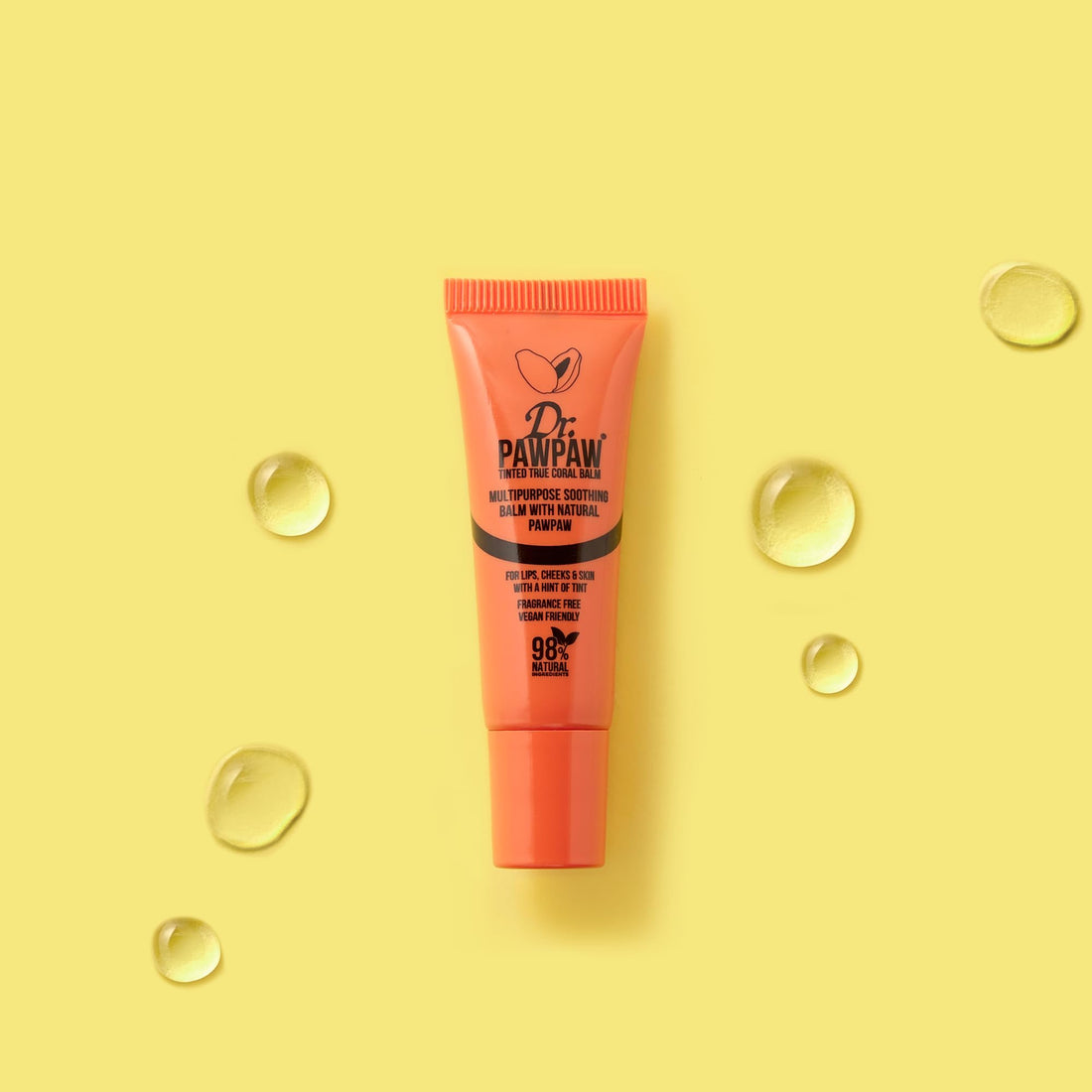 Dr.PAWPAW Overnight Lip Mask 10ml, Natural Hydrating Lip Treatment with Pawpaw Aloe Vera Olive Oil and Peptides, Vegan Balm to Smooth and Plump Lips Overnight Halalzen
