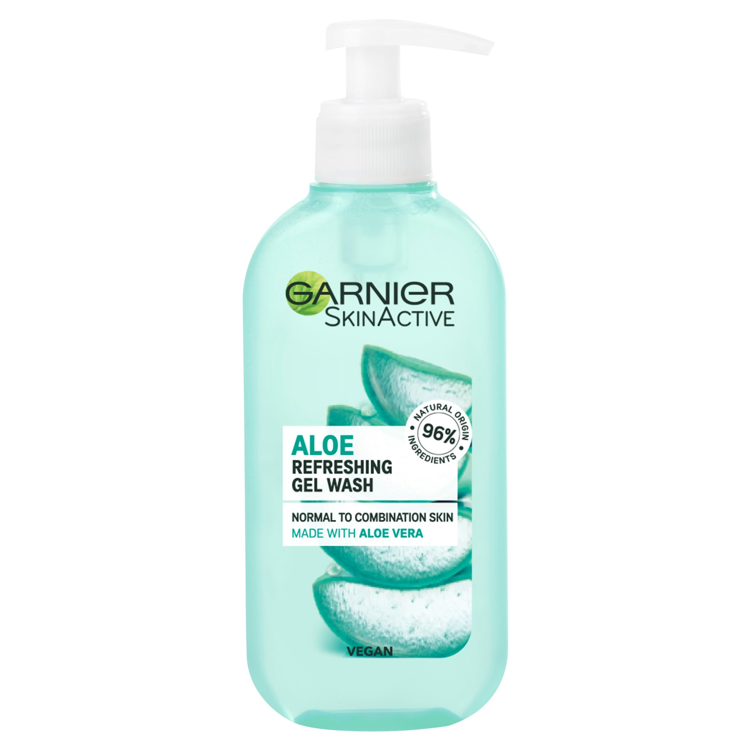 Garnier Natural Aloe Extract Gel Wash Normal Skin, 200 ml [Packaging may vary]