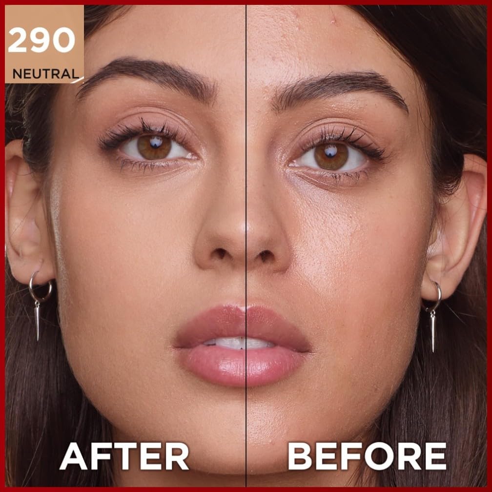 L'Oreal Paris Cover Liquid Foundation, With 4% Niacinamide, Long Lasting, Natural Finish, Available in 20 Shades, SPF 25, Infallible 32H Matte Cover, Shade 110, 30ml Halalzen