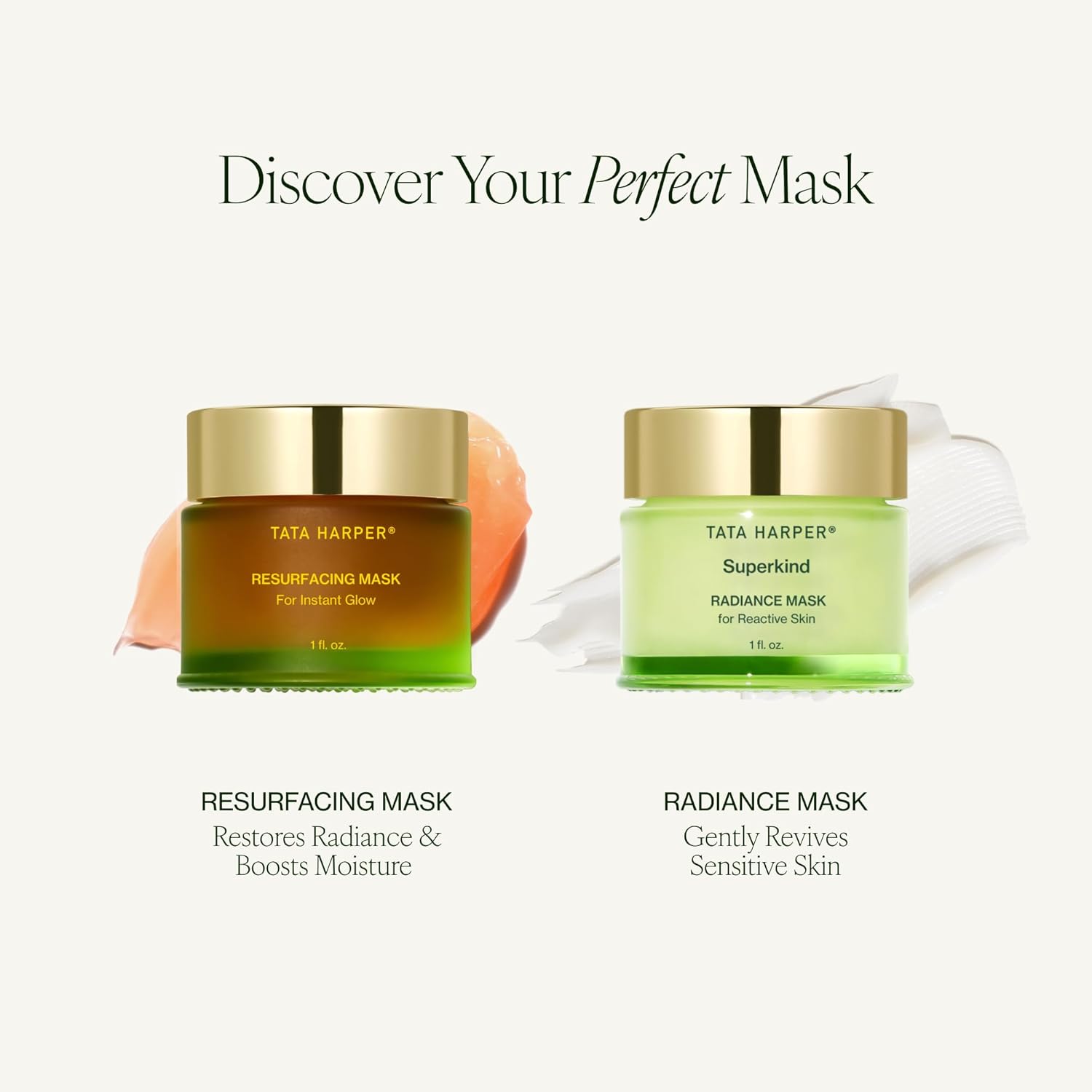 Tata Harper Resurfacing Mask, Instant Glow Face Mask, Gentle Exfoliating Face Mask, Enzyme Mask, Natural Skincare, 30ml Halalzen