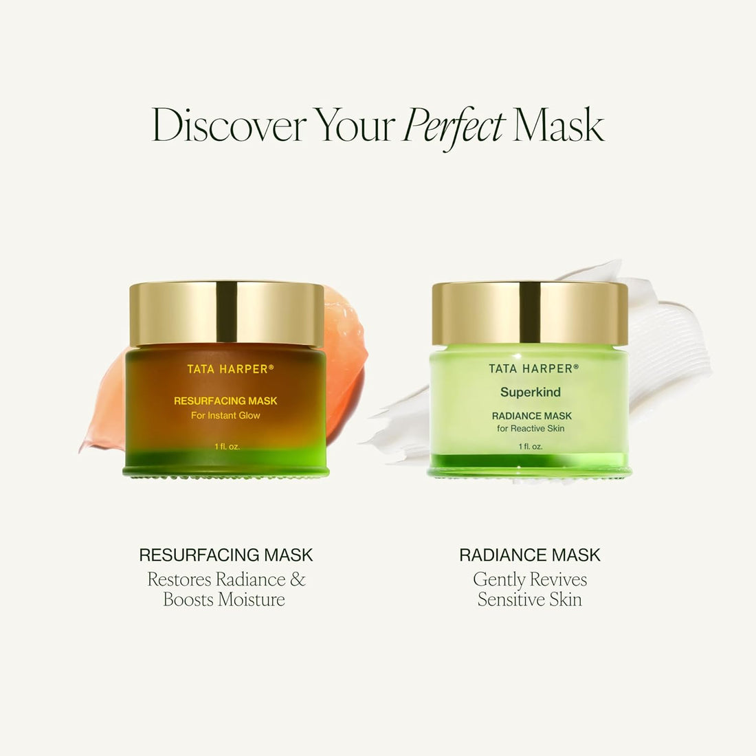 Tata Harper Resurfacing Mask, Instant Glow Face Mask, Gentle Exfoliating Face Mask, Enzyme Mask, Natural Skincare, 30ml Halalzen