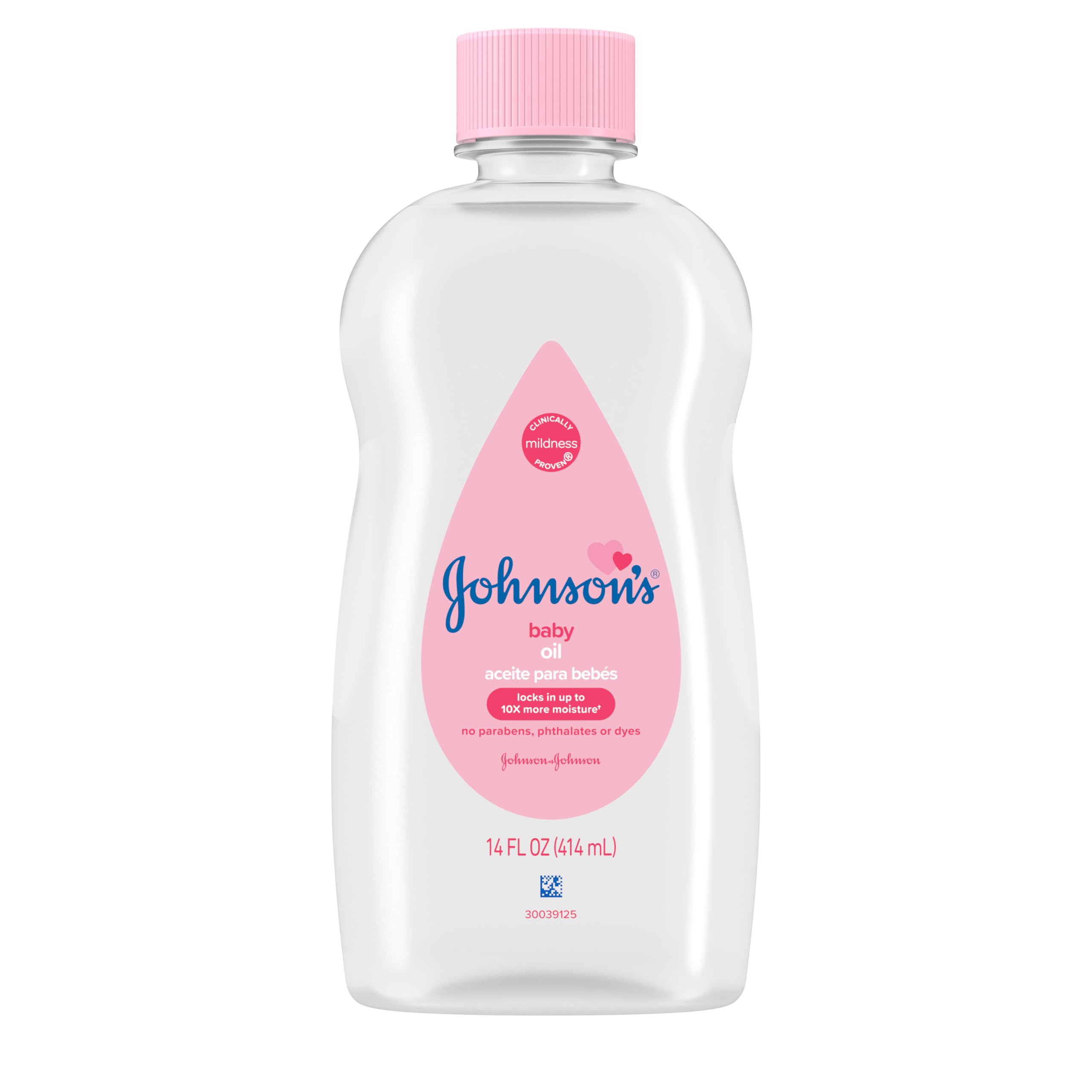Johnson's Baby Oil, Pure Mineral Oil to Prevent Moisture Loss for Newborn, Kids, & Adults, Gentle, Soothing Baby Massage Oil, Dry Skin Relief, Hypoallergenic, Original Scent, Baby Essentials, 3 fl. oz Halalzen