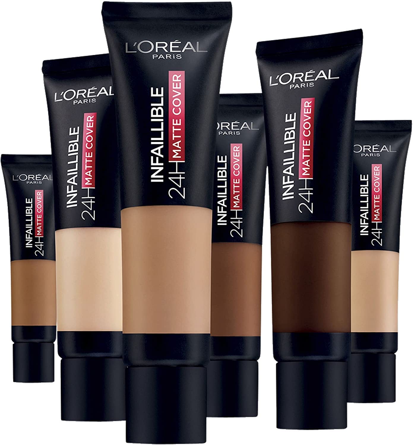L'Oreal Paris Cover Liquid Foundation, With 4% Niacinamide, Long Lasting, Natural Finish, Available in 20 Shades, SPF 25, Infallible 32H Matte Cover, Shade 110, 30ml Halalzen