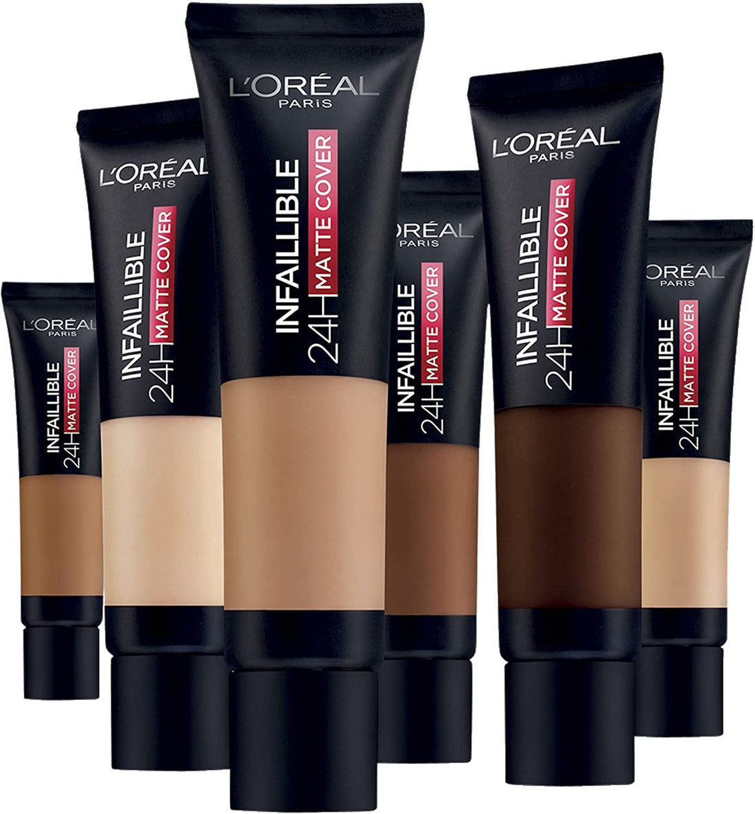 L'Oreal Paris Cover Liquid Foundation, With 4% Niacinamide, Long Lasting, Natural Finish, Available in 20 Shades, SPF 25, Infallible 32H Matte Cover, Shade 110, 30ml Halalzen