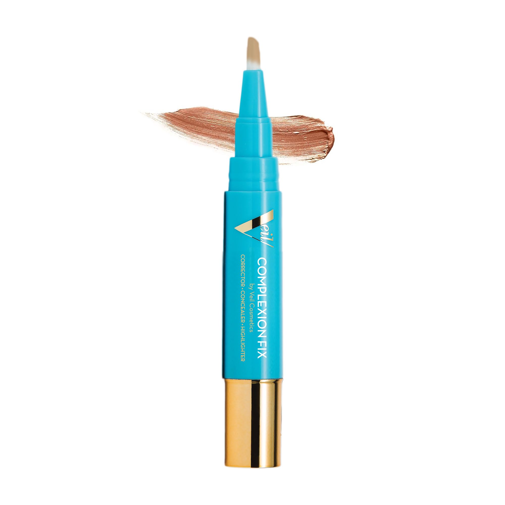 Complexion Fix Concealer - Hydrating Liquid Concealer for Under Eyes & Dark Circles - Infused with Hyaluronic Acid - Contour, Highlight, Correct - Anti-Aging, Vegan, Lightweight (3N Medium Neutral) Halalzen