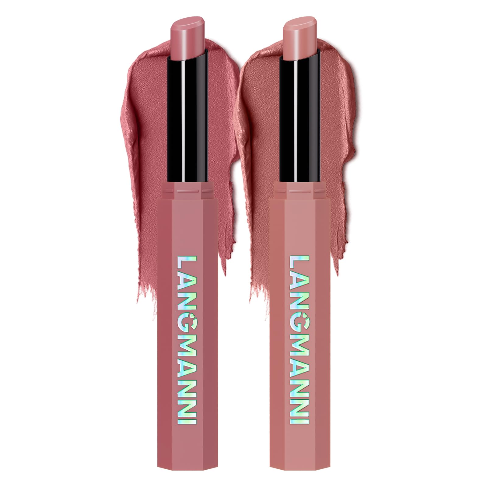12Pcs Velvet Matte Lipstick Nude Matte Soft Dark Color Stick High Pigmented Long-Lasting Waterproof Lip Stick Lip Balm Beauty Cosmetics Gift for Women(01#-12#)