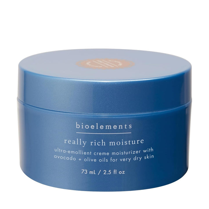 Bioelements Really Rich Moisture - 2.5 fl oz - Ultra Emollient Cream Facial Moisturizer for Very Dry Skin - Vegan, Gluten Free - Never Tested on Animals Halalzen