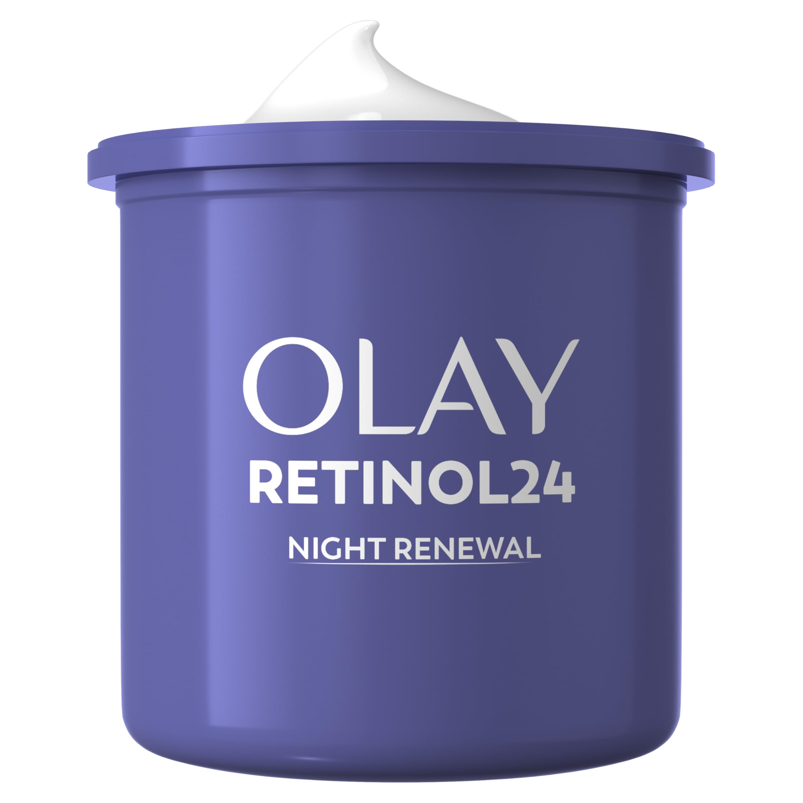 Olay Retinol 24 Night Cream Face Moisturiser - Anti-Aging Skincare with Antioxidant Vitamin E, Overnight Face Cream that Smooths, Renews, and Hydrates, 50ml