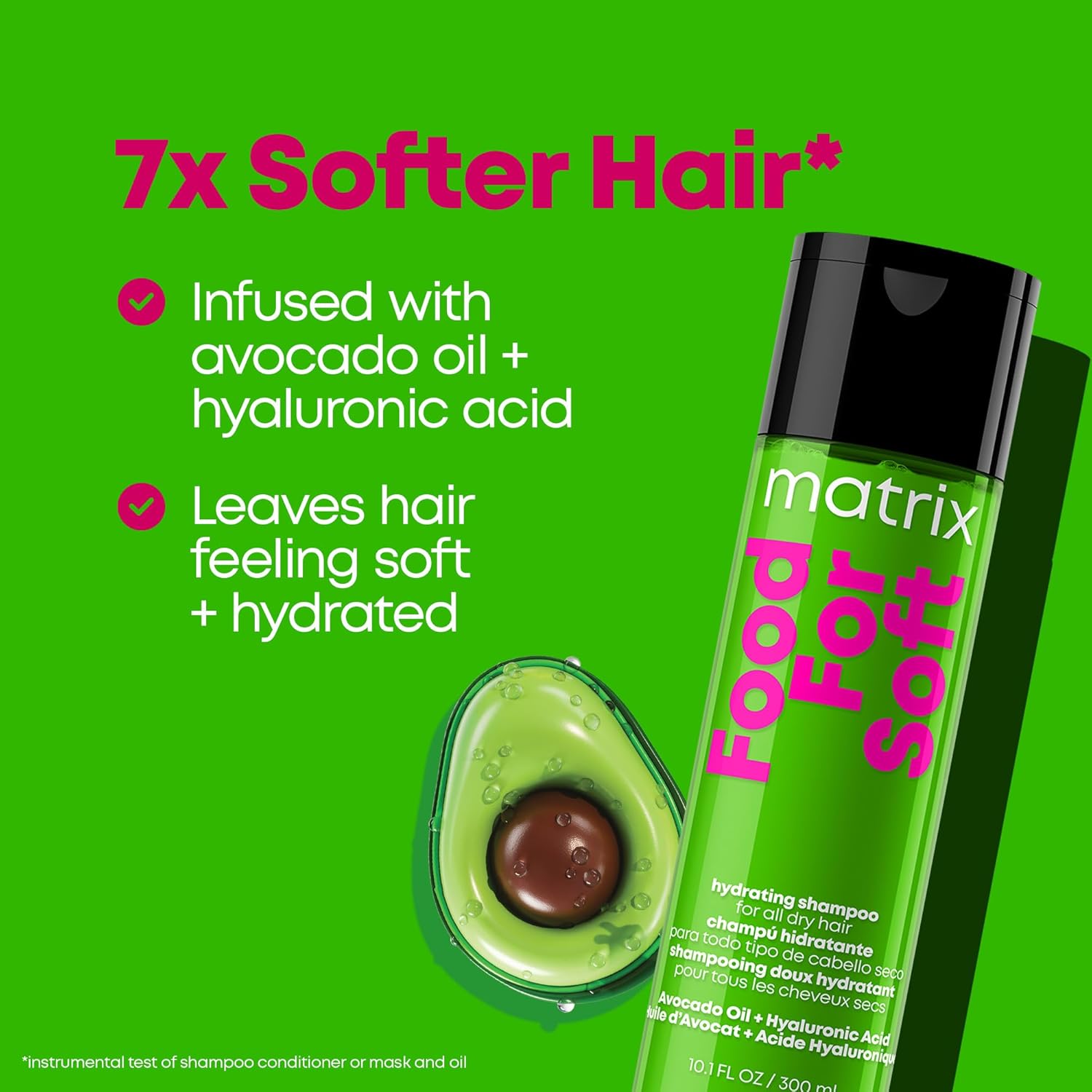 Matrix DUO Food For Soft Hydrating Shampoo with Avocado Oil and Hyaluronic Acid, for dry hair 1000ml & Food For Soft Detangling Conditioner with Avocado Oil and Hyaluronic Acid, for dry hair 1000ml Halalzen