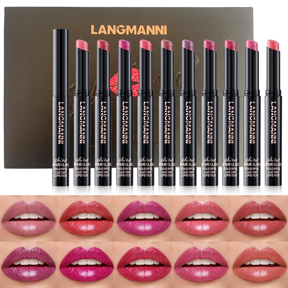 12Pcs Velvet Matte Lipstick Nude Matte Soft Dark Color Stick High Pigmented Long-Lasting Waterproof Lip Stick Lip Balm Beauty Cosmetics Gift for Women(01#-12#)