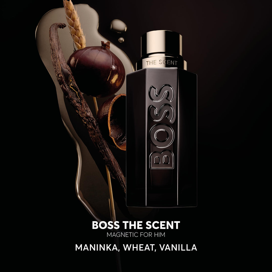 BOSS The Scent Magnetic - Eau de Parfum for Him - Ambery & Fruity Fragrance with Notes of Maninka Fruit, Bran Absolute and Vanilla - High Longevity
