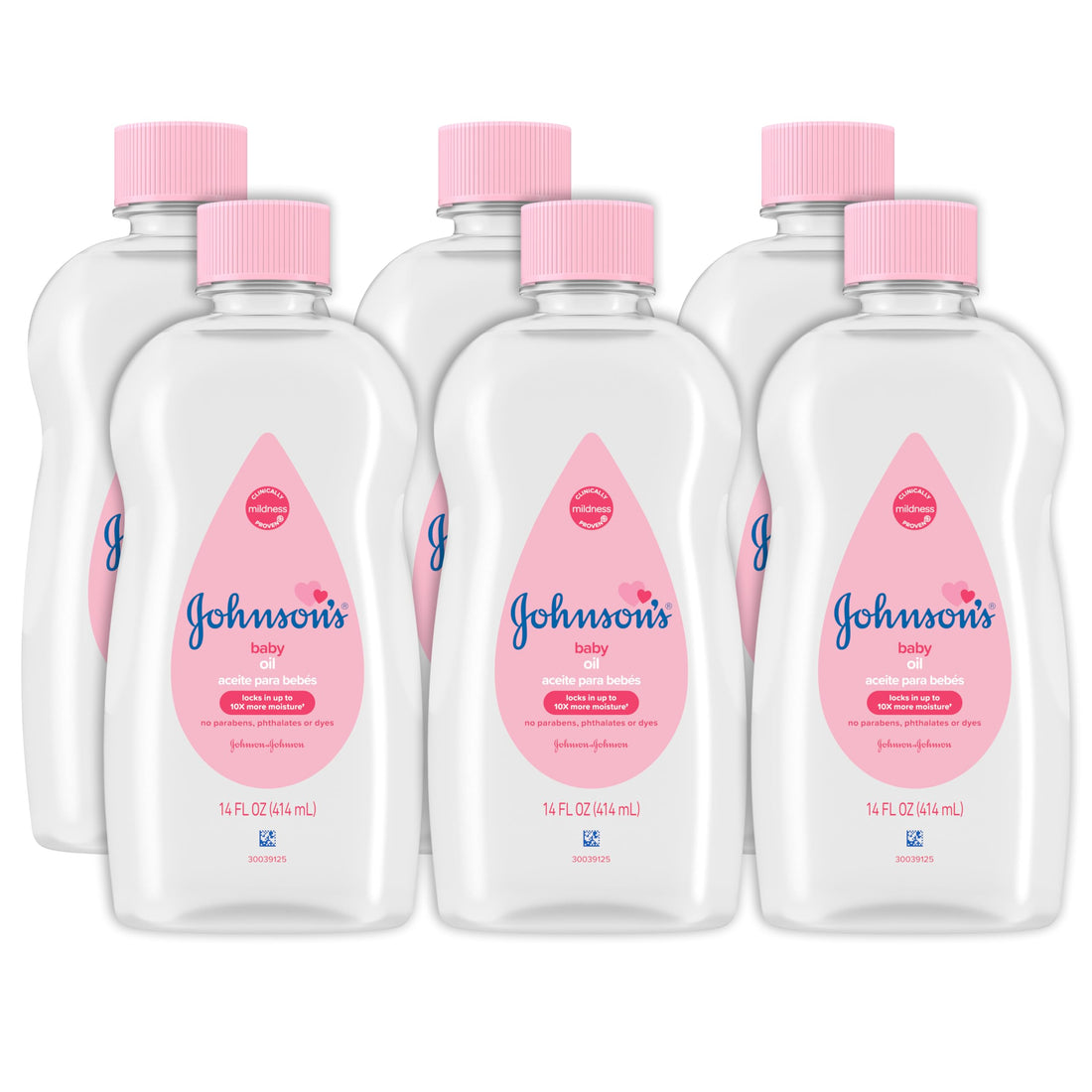 Johnson's Baby Oil, Pure Mineral Oil to Prevent Moisture Loss for Newborn, Kids, & Adults, Gentle, Soothing Baby Massage Oil, Dry Skin Relief, Hypoallergenic, Original Scent, Baby Essentials, 3 fl. oz Halalzen