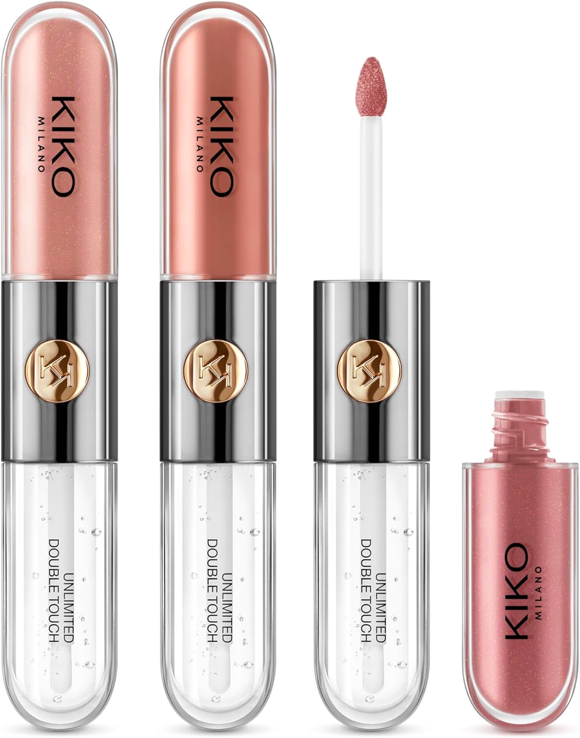 KIKO Milano Unlimited Double Touch Lip Set 01 | Lip Kit Containing 3 Two-Step Liquid Lipsticks Halalzen