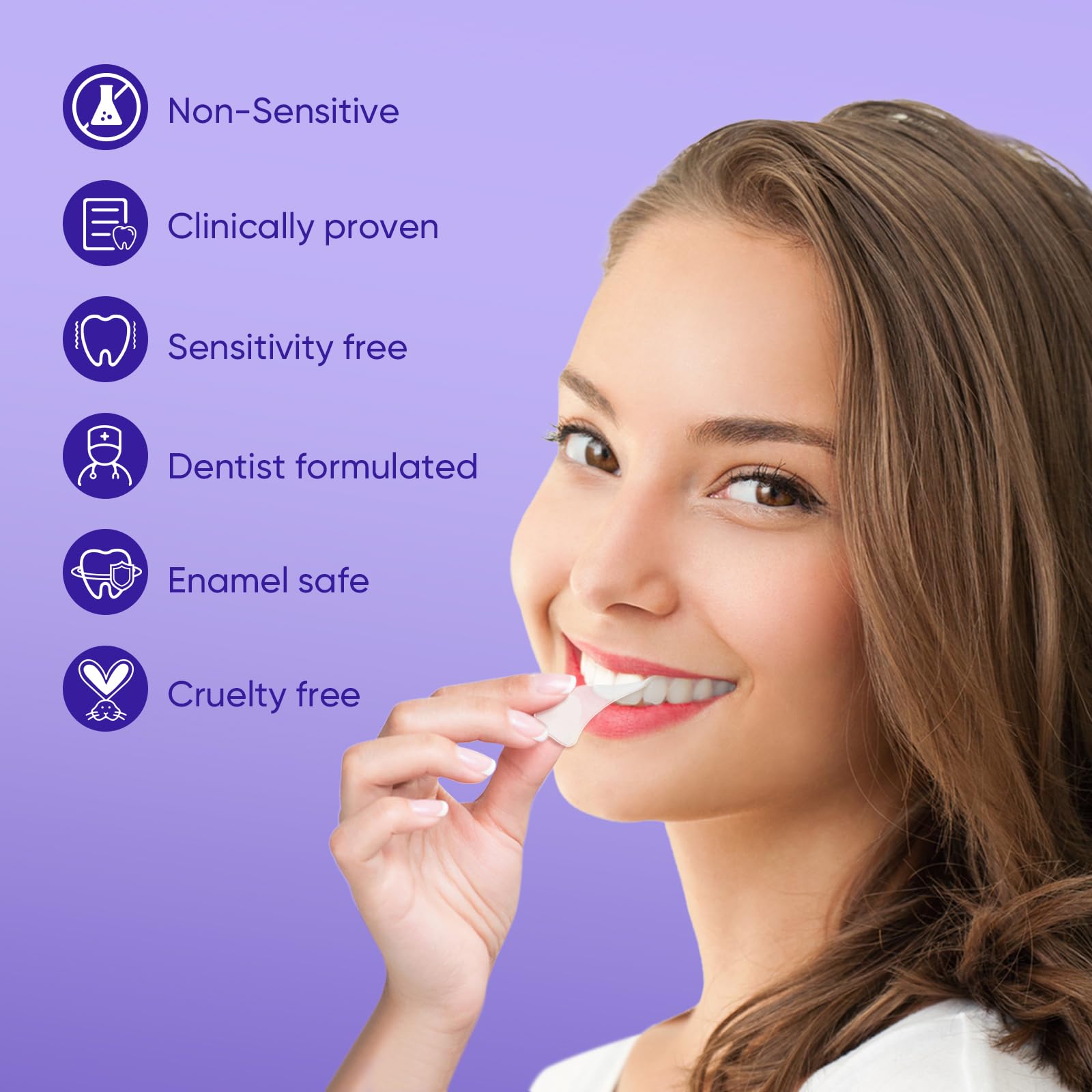 MySmile Teeth Whitening Kit, 28 Non-Sensitive Teeth Whitening Strips, Deluxe Teeth Whitener Dental Grade Tooth Whitening Strips for Home, Travel, 10 min Fast Result for Beautiful White Smile