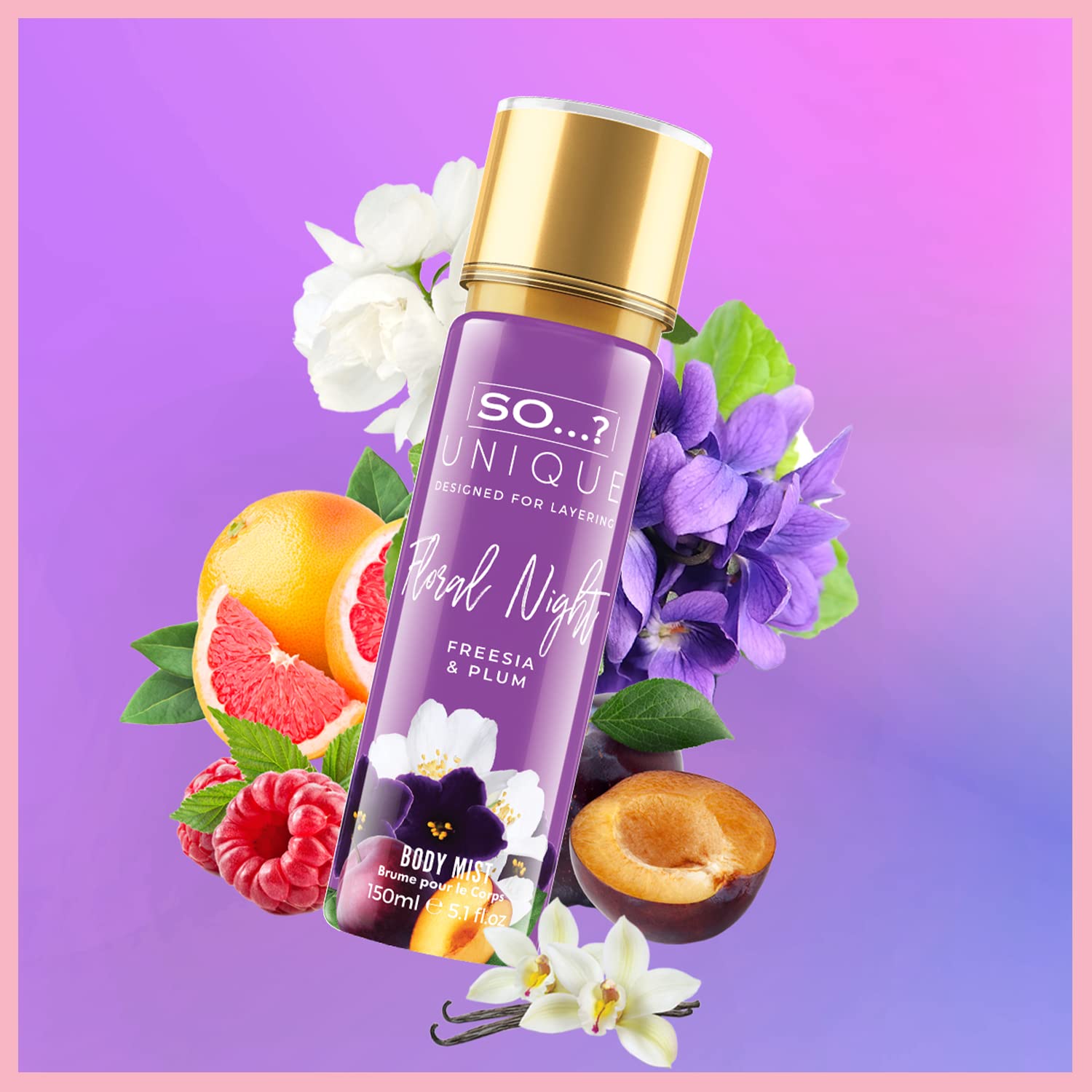 So…? Unique Womens White Blossom Body Mist Fragrance Spray 150ml Halalzen