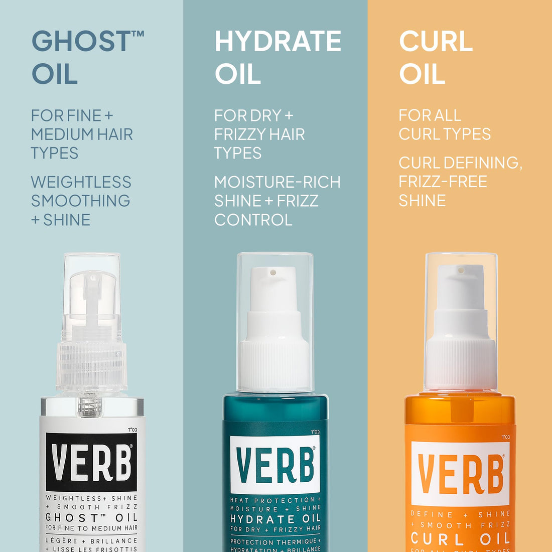 VERB Ghost Oil - Weightless Hair Oil for Fine to Medium Hair - Smooths Frizz, Adds Shine - No Parabens, Gluten or Harmful Sulfates Halalzen