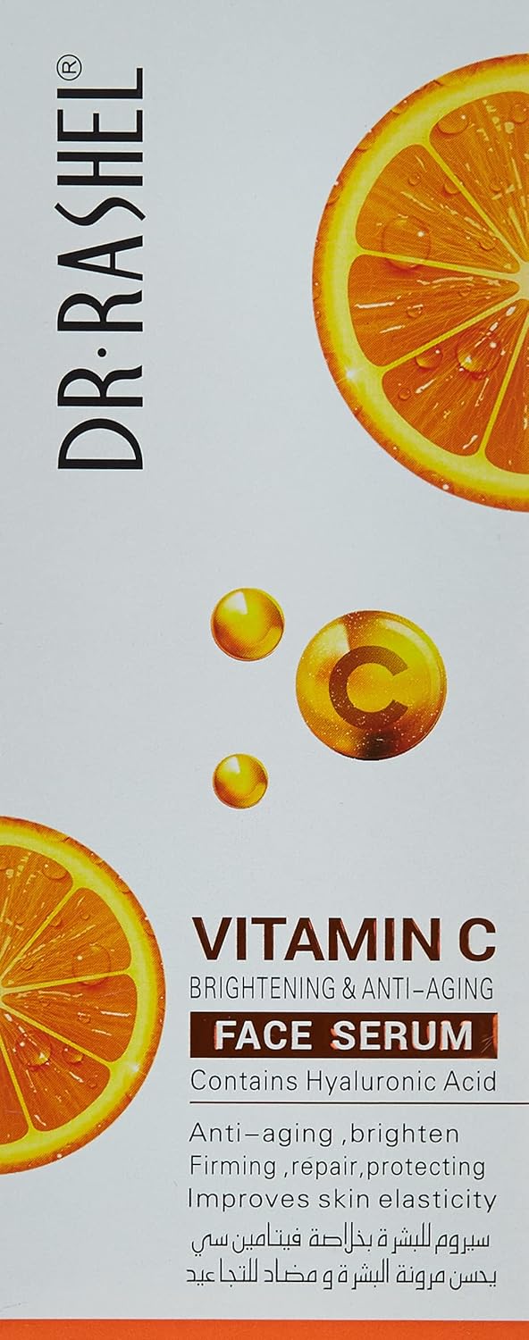 Dr.Rashel Vitamin C Brightening & Anti-Aging Face Serum - Facial Serum - Glow - Hyaluronic Acid - Fresh Look - 50 ml - Facial Serum