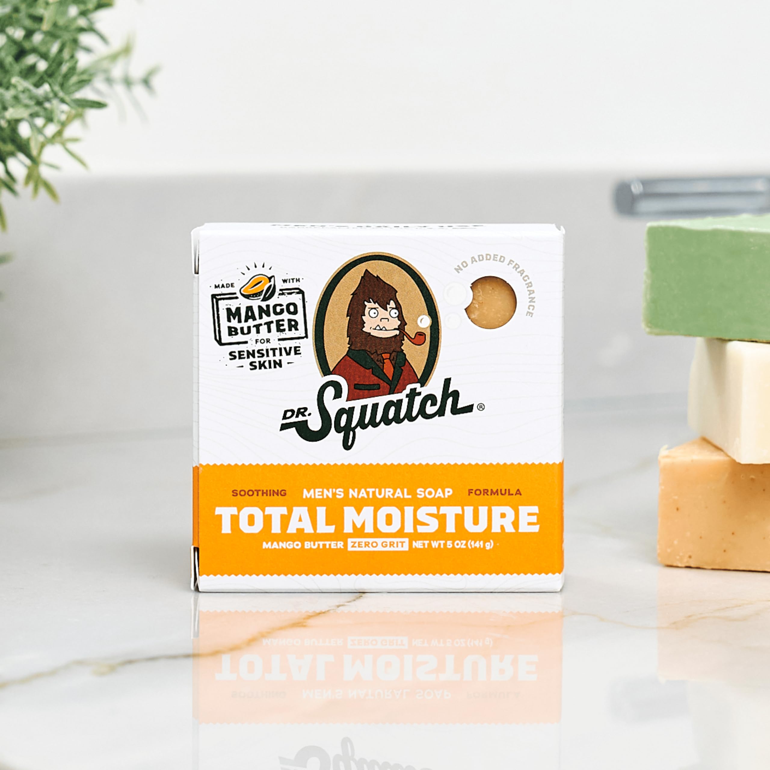 Dr. Squatch Natural Men’s Bar Soap - Cold Process Body Soap Bar with Natural Oils - Gifts for Men - Birchwood Breeze, Fresh Falls & Wood Barrel Bourbon (5 oz, 3-Pack)