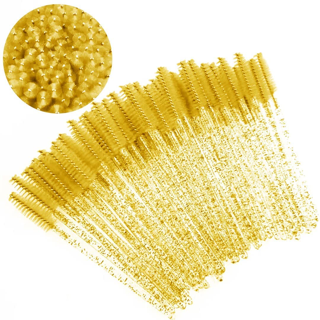 ZHIYE 50 pcs Eyelash Mascara Brushes, Wands Applicator Eyebrow Brush Makeup Kit, Eyebrow Castor Oil Brush Makeup Tool Halalzen